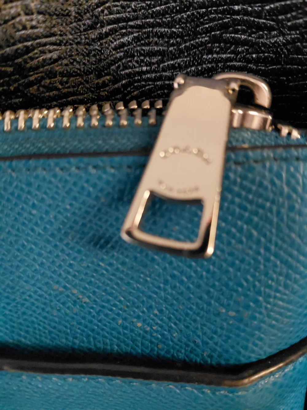 Coach Blue Crossbody Leather Bag